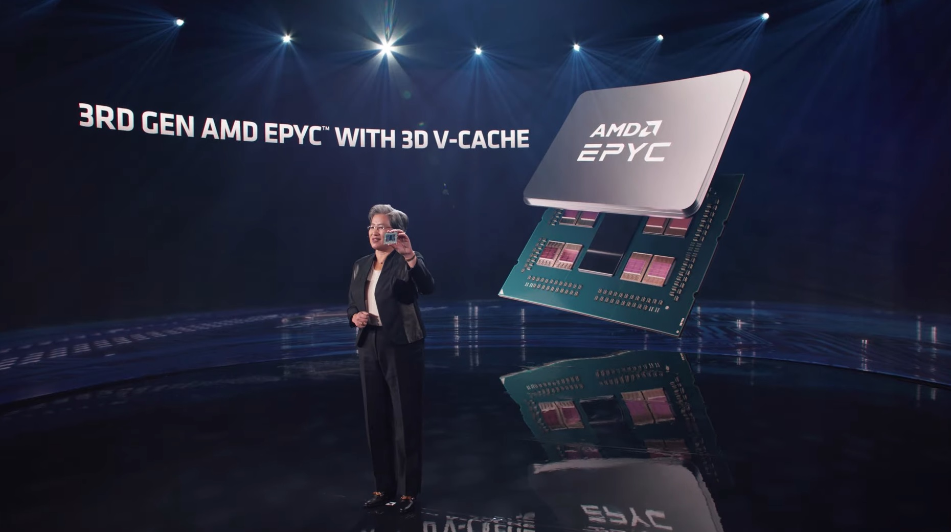 AMD از پردازنده‌های سرور EPYC Milan-X با فناوری V-Cache سه‌بعدی رونمایی کرد